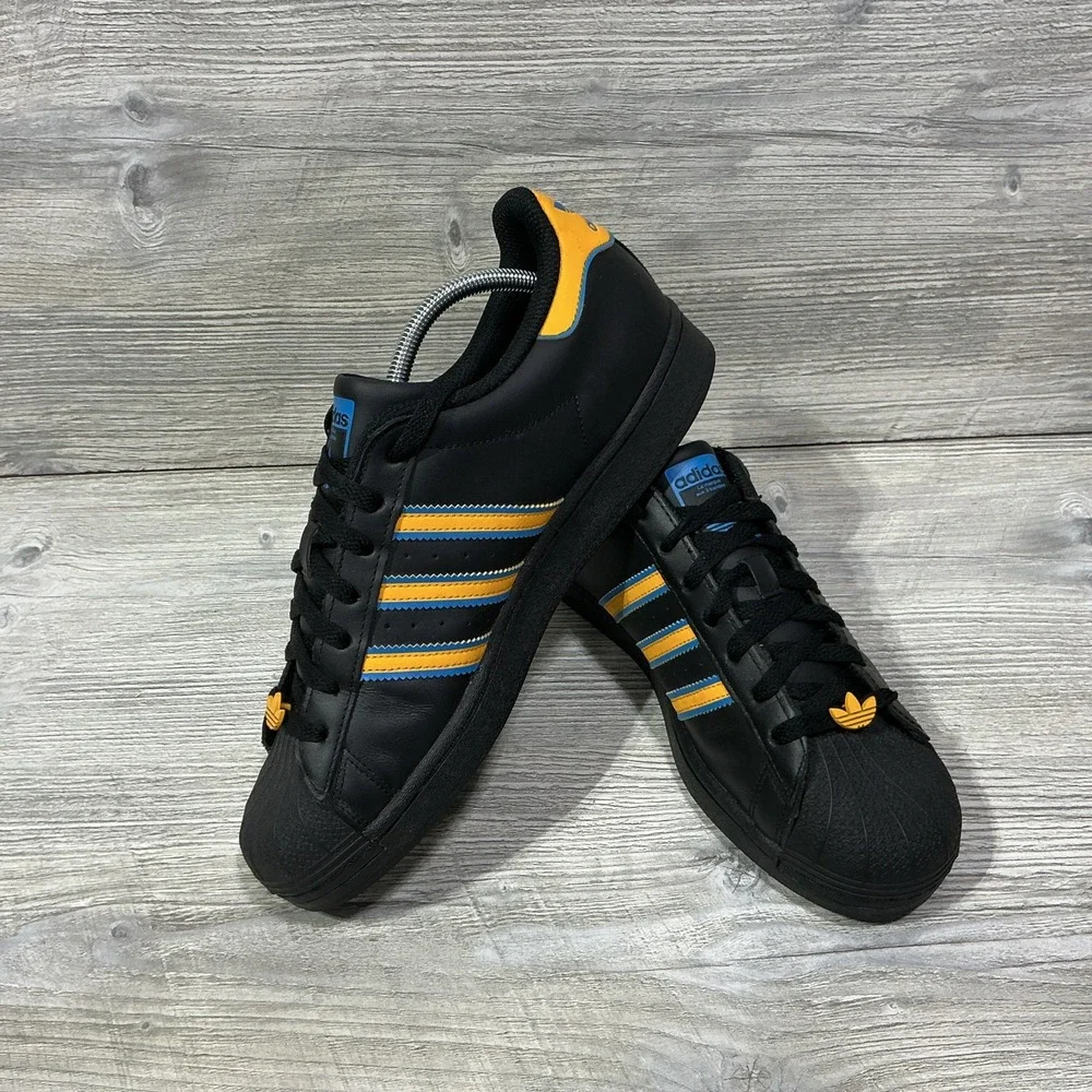 Adidas Superstar UCLA Mens Size 11 Black Gold Blue Athletic Lifestyle Sneakers